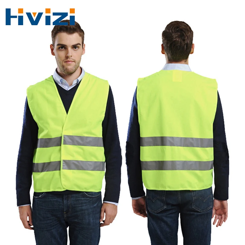

Reflective Vest for Men with Hook& Loop Front Safety Vest for Outdoor Work Custom Logo Vest Workwear Uniforms