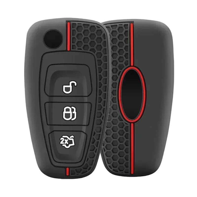 3 Кнопка чехол для ключа Ford Transit Custom Mondeo Fiesta Kuga ST Line MK3 Focus Station Wagon Ecosport Key Protection
