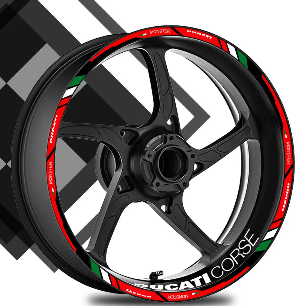 Светоотражающие аксессуары для мотоциклов 17 наклеек на колесо планшетофон