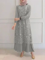 lace abaya dubai islam turkey bangladesh muslim long modest dress kaftans for women robe longue femme musulmane caftan marocain