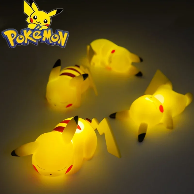 

New Pokemon Lamp Pikachu Led Night Light Anime Cute Bedside Lamp Children's for Bedroom Decoration Luminous Doll Birthday Gift