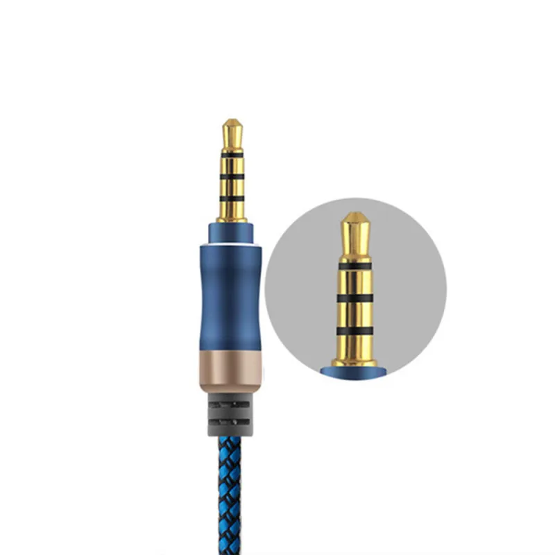 3.5 мм аудио кабель с разъемом Jack для подключения динамиков к автомобилю, наушникам, удлинительный кабель для мобильного телефона и компьютера.