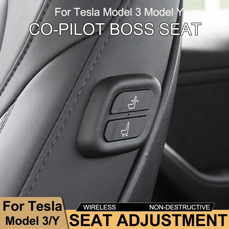 

Co-Pilot Boss Seat Button Seat Wireless Button Accessories For Tesla Model 3 2021 2022