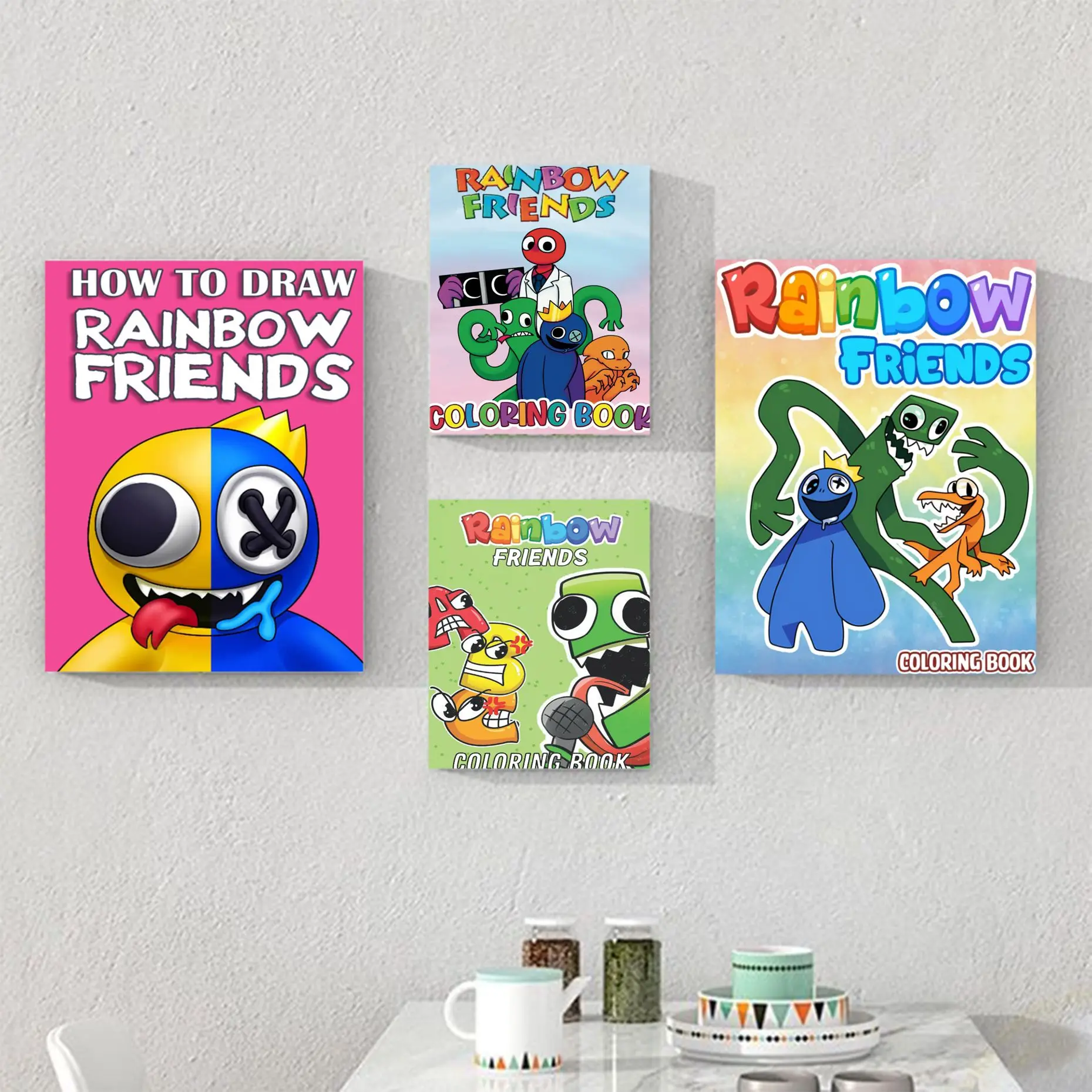 

Rainbow Friends Movie Sticky Posters Whitepaper Prints Posters Artwork Room Wall Decor