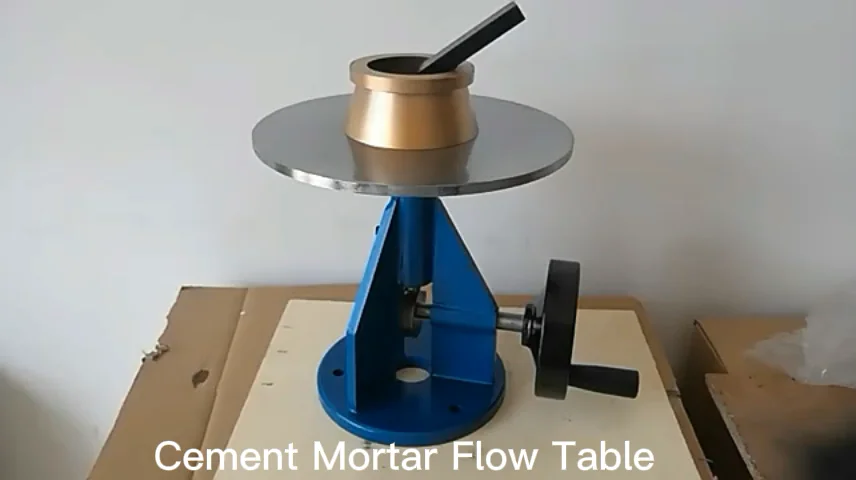 

ASTM Manual Cement Mortar Flow Table Apparatus for Cement Mortar Fluidity Tester hand operated or Motorized