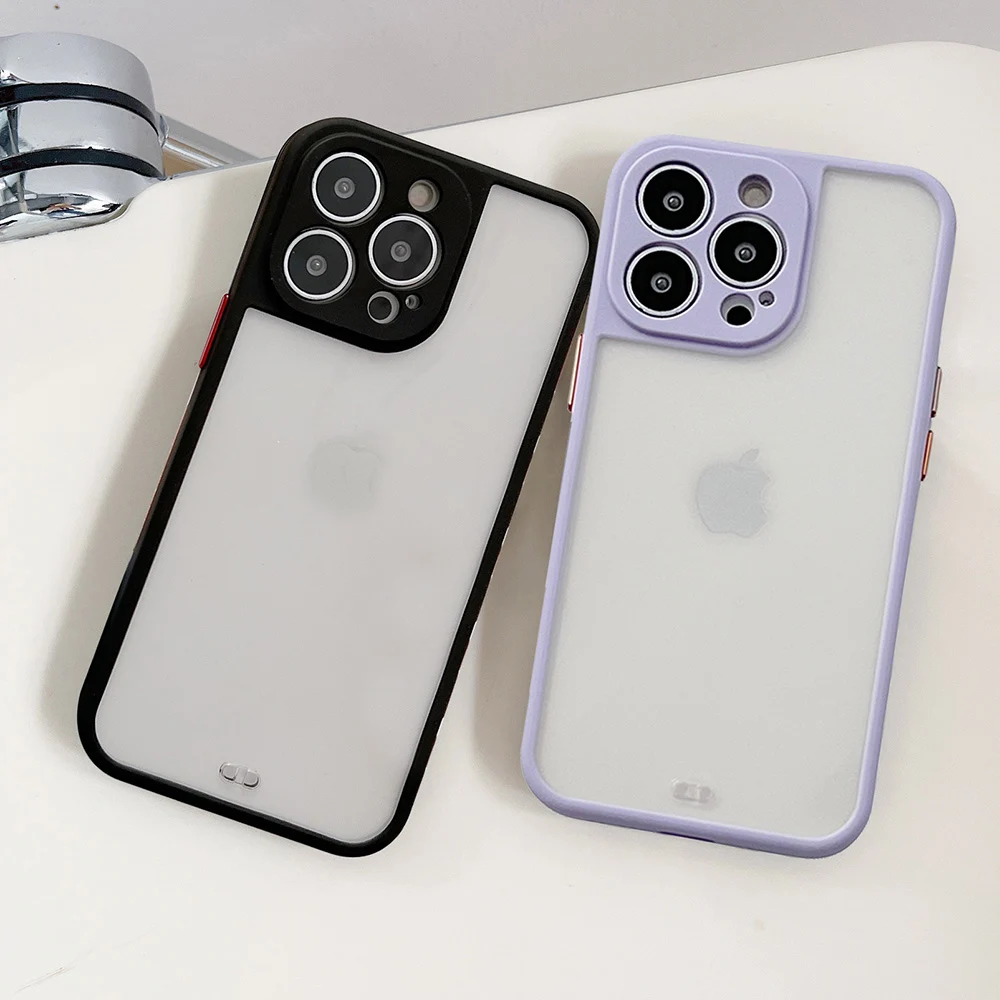 

Luxury Silicone Shockproof Matte Phone Case For iPhone 11 Case for iphone 13 12 11 Pro Max Mini X XS XR 7 8 Plus SE Hard Cover