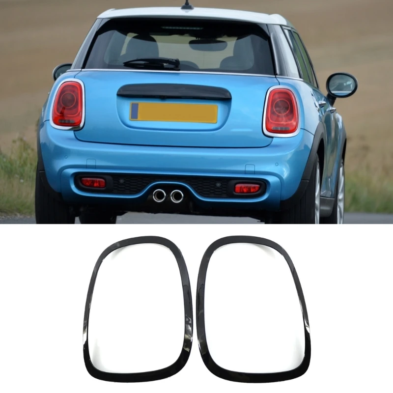 

2Pcs Black Headlight & Rear Light Trim for MINI F55 F56 F57 13-17 51712285495 51712285496 Left & Right Decoration Set