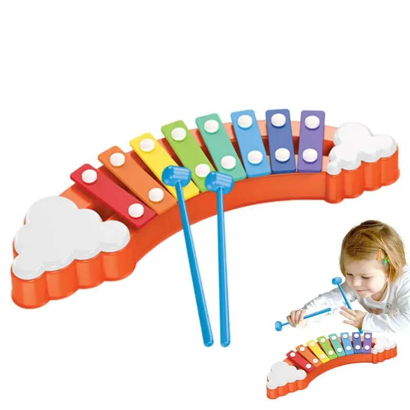 

Xylophone Toy Musical Toys For Toddlers Montessori Toys 8 Notes Colorful Wooden Xylophone Child Safe Mallets Great Holiday