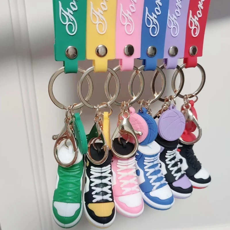 

Basketball Keychain Fashion Shoe Key Chain Car Key Pendants Bags Ornaments Couples Gifts Doll Machine Gifts Wholesale Keychain