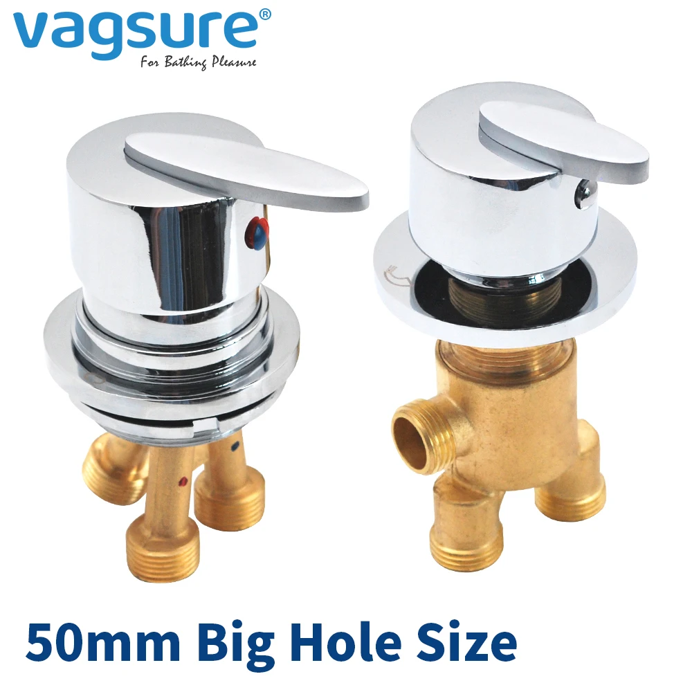Vagsure Hot And Cold Water Brass Switch Valve For Bathtub Faucet Shower Mixer Bathtub Set Faucet Bath Faucet Control Valve