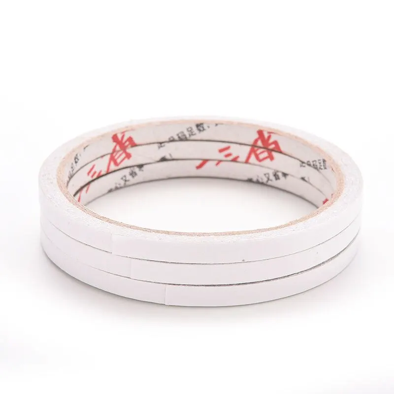 

Hot Sale Adhesive Tape Strong Adhesive Double Sided Tape Sticker for Office Stationery 5 Rolls 6mm