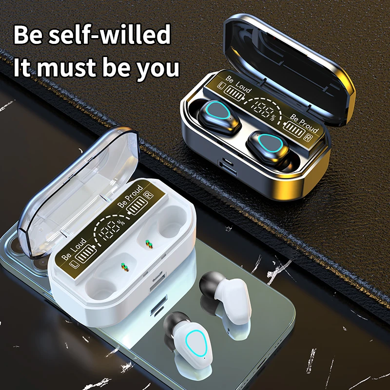Bluetooth Headphone V5.2 Wireless TWS Earphone Touch Control Earbuds HD Call Headset With Charging Box Waterproof LED Display |