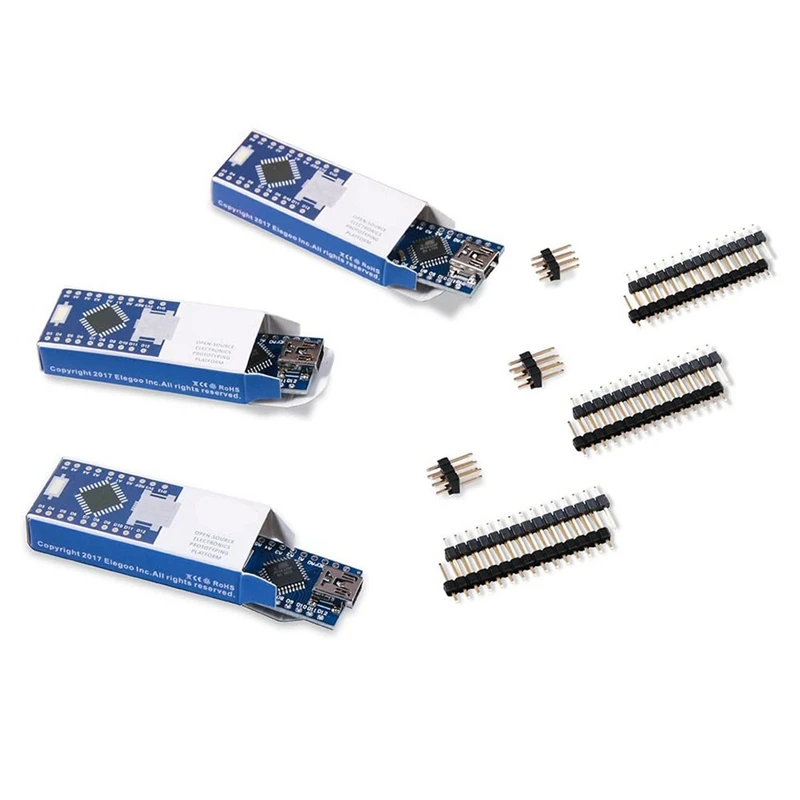 

For Nano Board CH340/ATmega+328P Without USB Cable, Compatible for Arduino Nano V3.0 (Nano X 3 Without Cable)