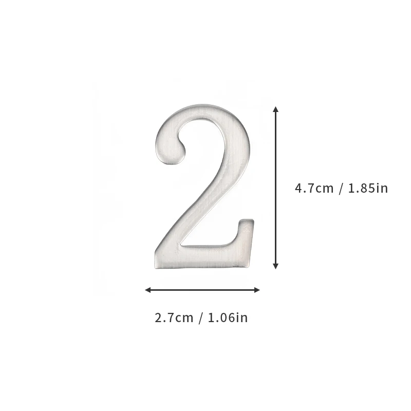 

Дверной номер из нержавеющей стали 5*3 см