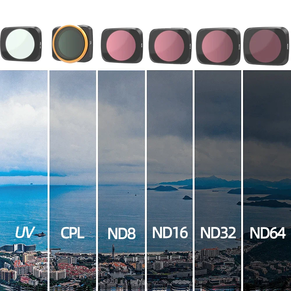 ND2-5 ND6-9 ND8PL ND16PL ND32PL ND64PL Комбинированный фильтр для объектива камеры CPL DJI Air 2S