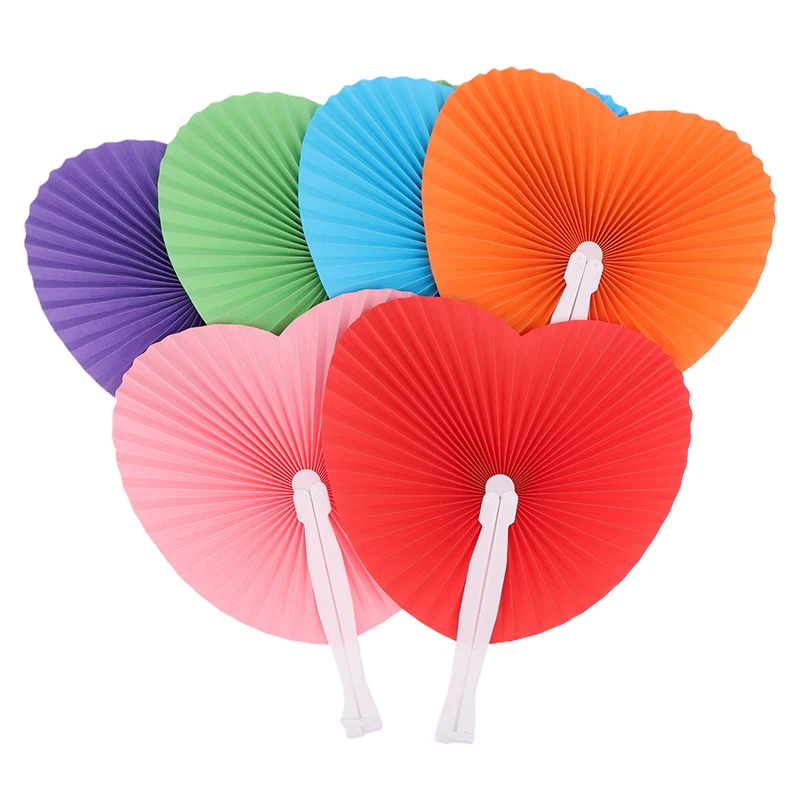 Красочный Бумажный Веер сделай Сам Для Свадьбы В Форме Сердца