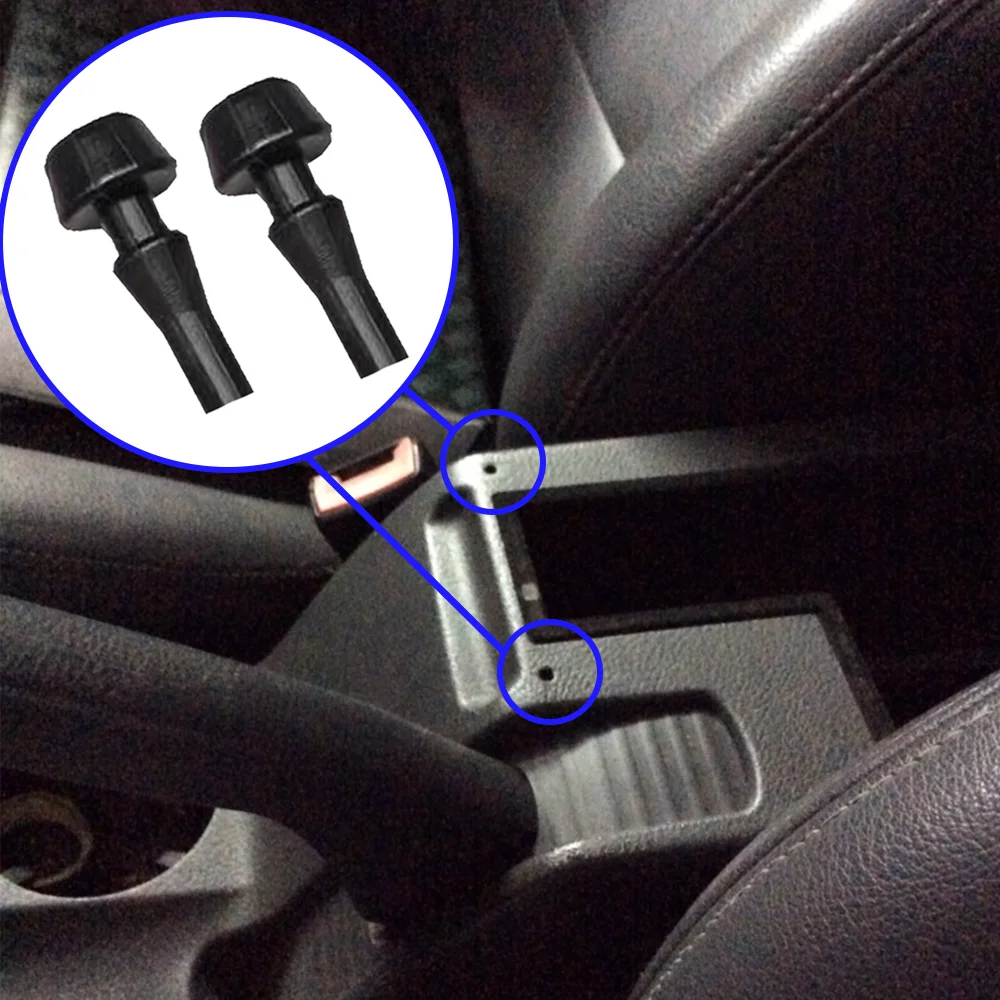 

2 шт., резиновые подушки для подлокотника центральной консоли Skoda Octavia A7 Mk3 2012 2013 2014 2015 2016 2017 2018 2019