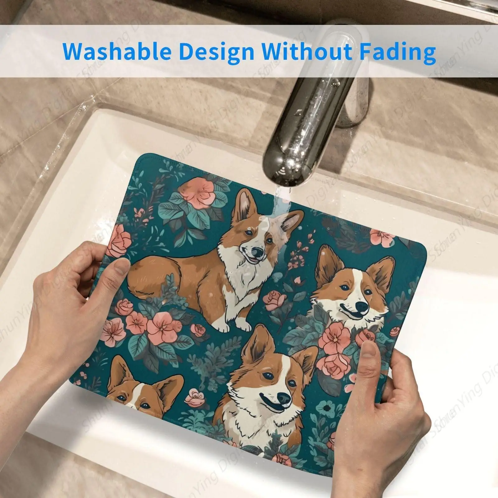 Коврик для мыши Corgi Hehua нескользящий резиновый милый стильный коврик офисное