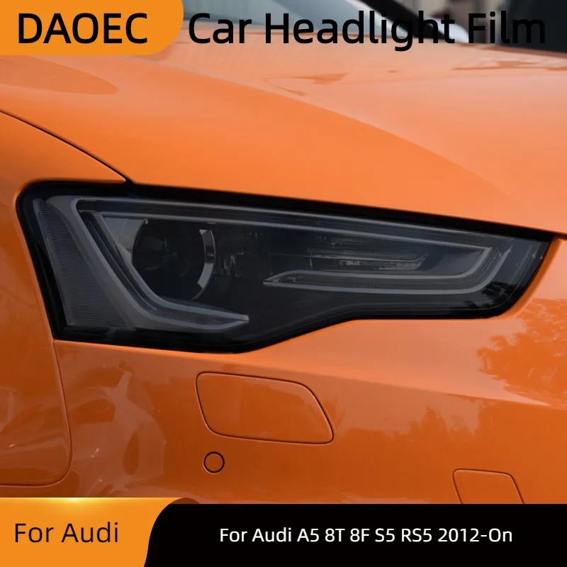 

Для Audi A5 8T 8F S5 RS5 2012-на автомобильные фары ТИНТ Черная защитная пленка защита прозрачная ТПУ стикер аксессуары