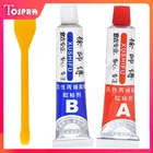 Сверхпрочный эпоксидный прозрачный клей AB, 2 шт.компл., клейкий слой холодной сварки, пластик, металлы, стекло, резина для фиксации металла, дерева, стекла, керамики