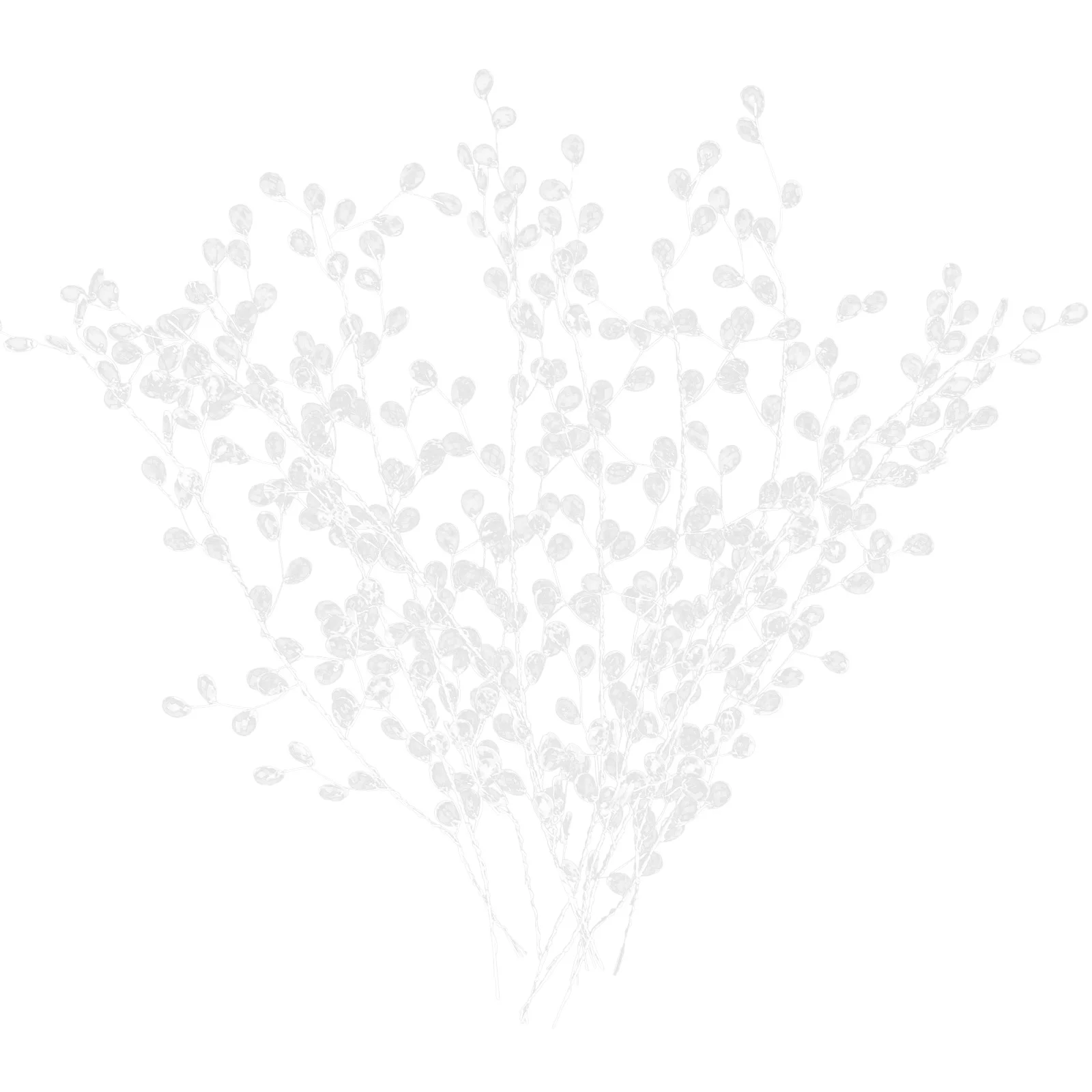 

Flower Bouquet Wedding Hair Artificial Branches Bridal Ornamentsamber Crystal Accessories Garland Vine Floral Picks Bud Strands