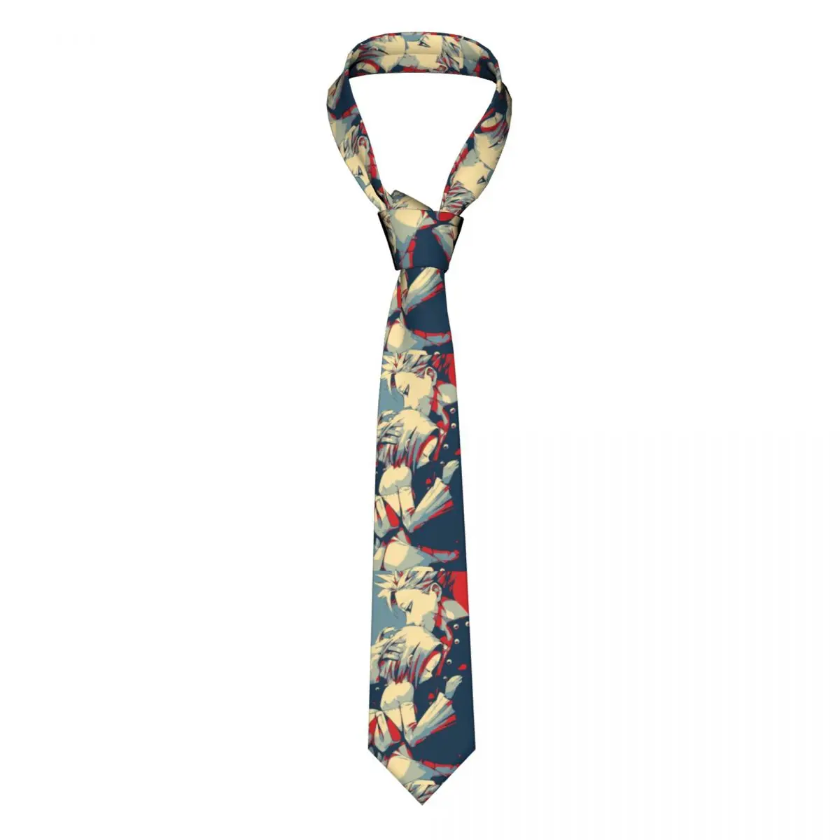 

The Seven Deadly Sins Men Neckties Fashion Polyester 8 cm Wide Ban and Elaine Neck Tie for Men Shirt Accessories Gravatas Gift