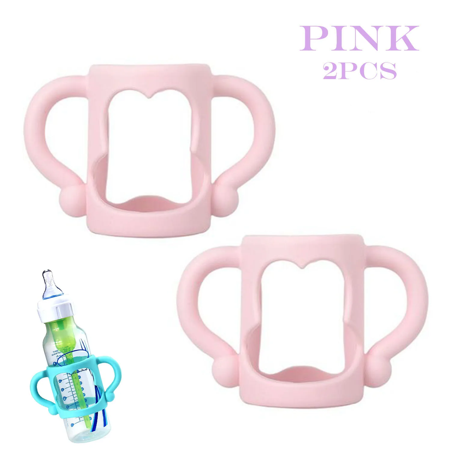 2Pcs Bottle Handles for Dr Brown Narrow Baby Bottles, Baby B