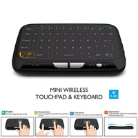 h18 2 4ghz mini wireless keyboard usb full screen large touchpad air mouse for windows android system hot sale