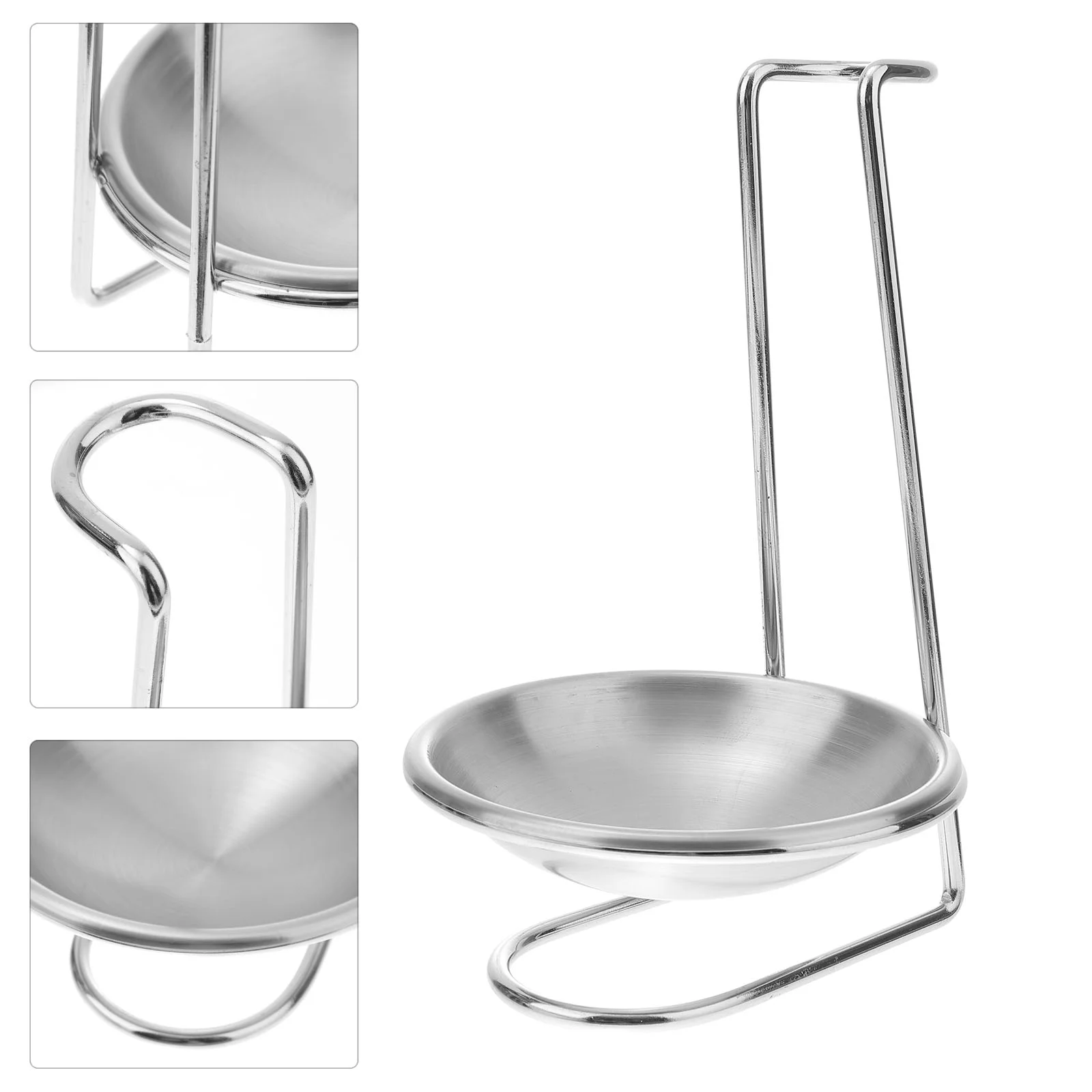 

1PC Stainless Steel Cooking Utensil Rest Stovetop Utensil Holder Spoon Rests Stainless Steel Spoon Rest Ladle Bowl Rest