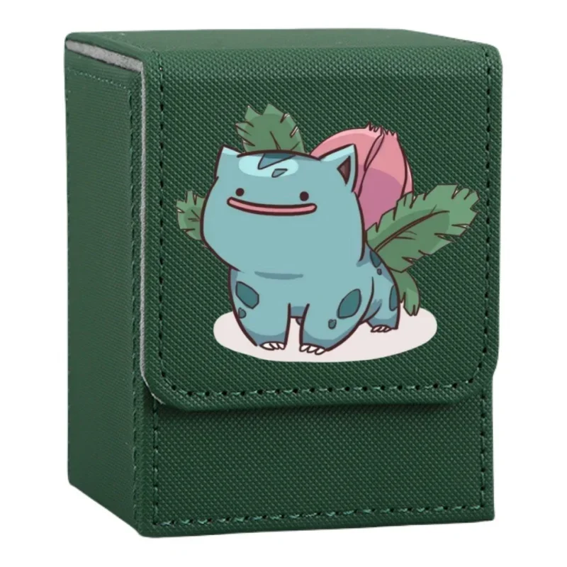 Фото Чехол для карт Pokemon Anime Charizard Charmander Bulbasaur Ivysaur Squirtle, кожаные фигурки «сделай сам», коробка для хранения игровой коллекции №4