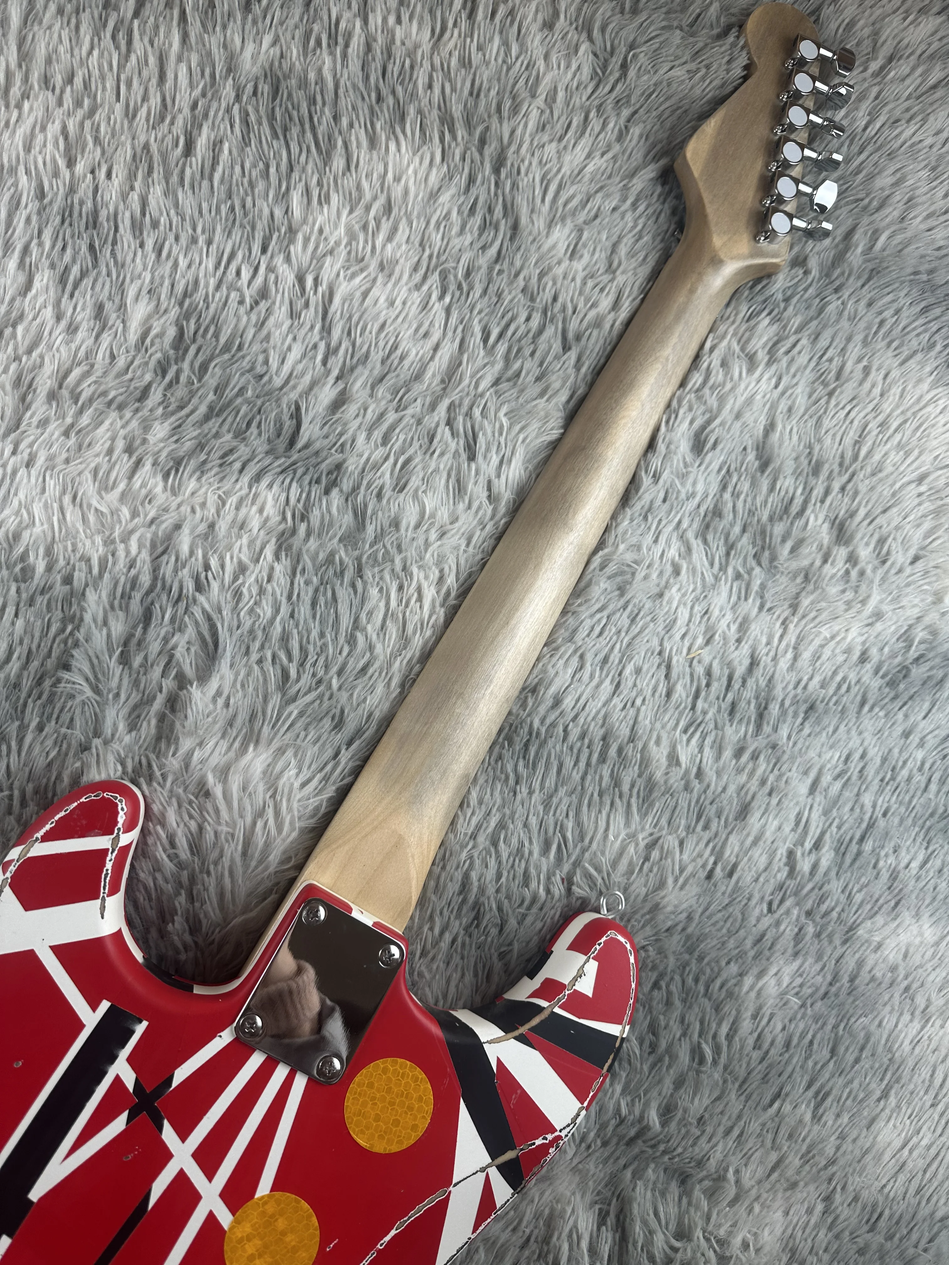 Велосипедные аксессуары Reli Yes pesada Floyd Rose Tremolo Bridge Red Frank 5150 Ryas blancas y Negras Edward Eddie Van Halen