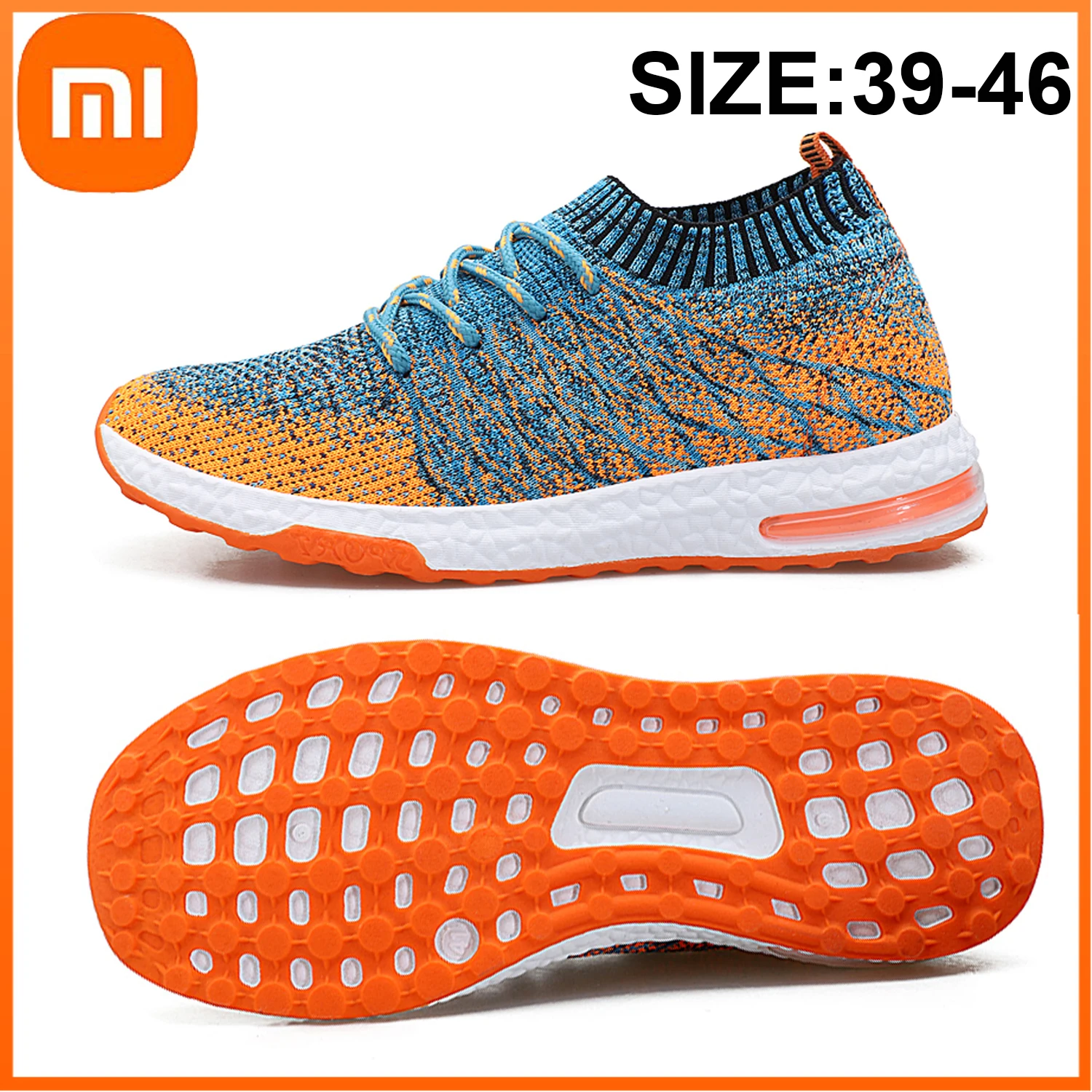 

Xiaomi Mijia Men Sneakers Casual Shoes Breathable Knitting Male Running Shoes Lace-up Sneakers Comfortable Walking Sneakers