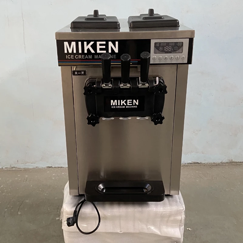 

Air-Cooled Ice Cream Machine Kitchen Ice Cream Machine Freezer Equipment Homemade Diy Ice Cream Machine Desktop Stainless Steel