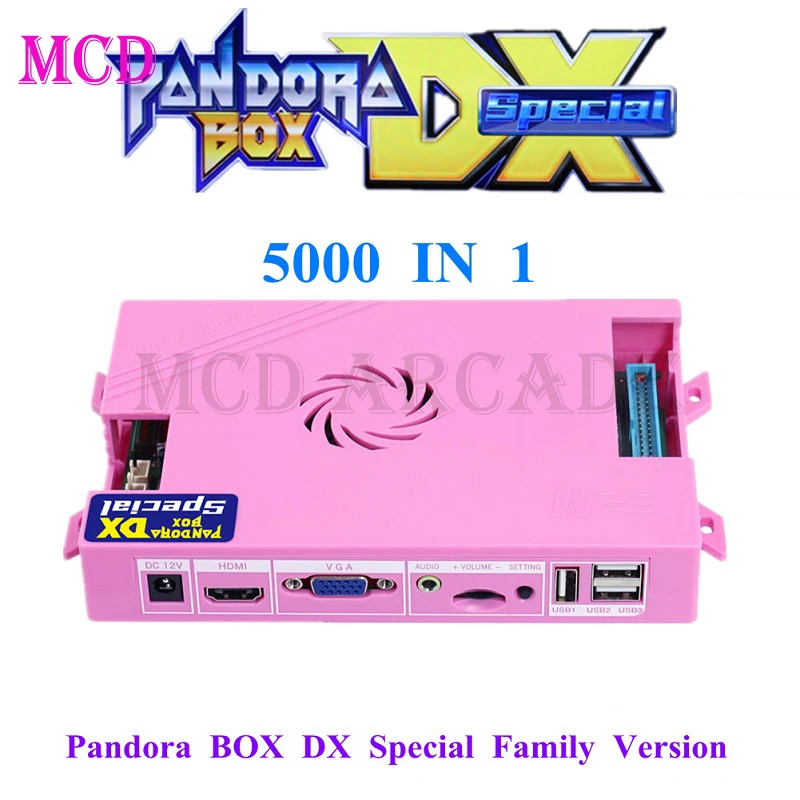 2022 Pandora's Box DX Special Edition 5000 in 1 Home Edition Support 4 Players Vga Hdmi Output Pandora Arcade Game Console CRT