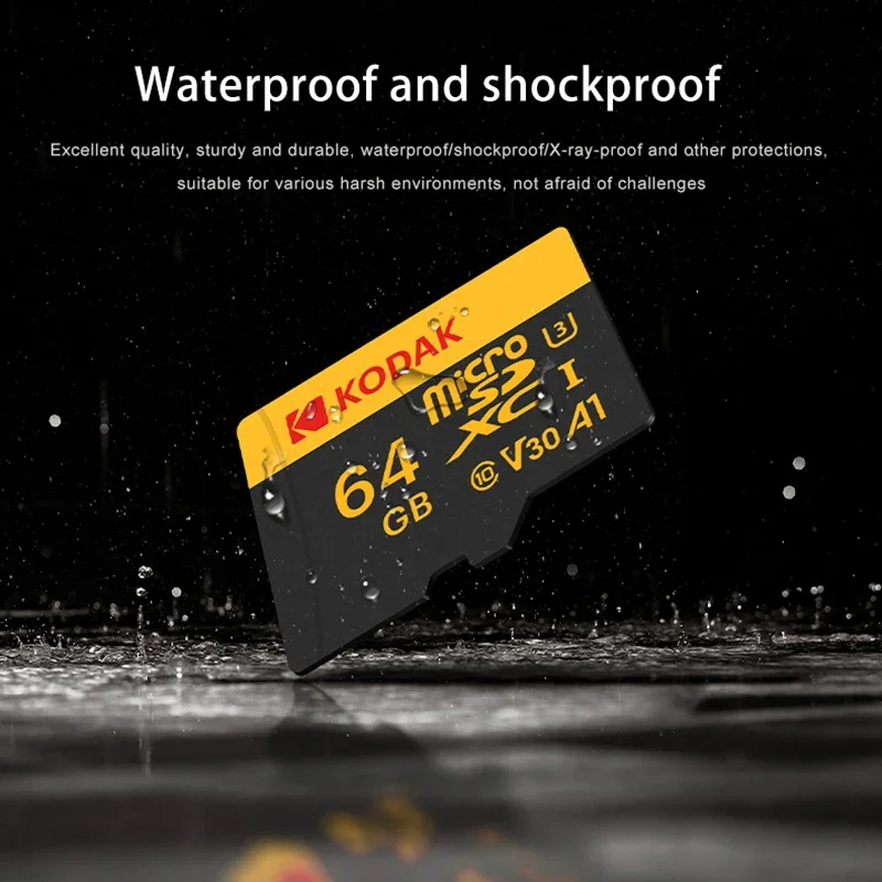 KODAK MicroSD карта памяти 32/64/128/256 ГБ Class10 U3