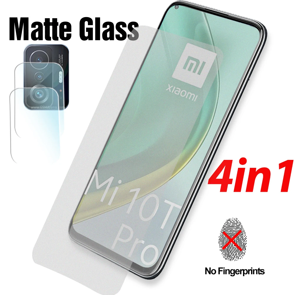 

6 в 1 9D матовое закаленное стекло для Xiaomi 11T полное покрытие стекло для камеры Xiaomi 11T Pro защита экрана без отпечатков пальцев