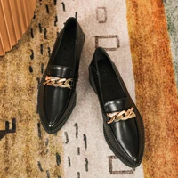 fashion pointed toe oxford shoes for women slip on low heels loafers cute ladies spring autumn fashion shoes chaussure femme
