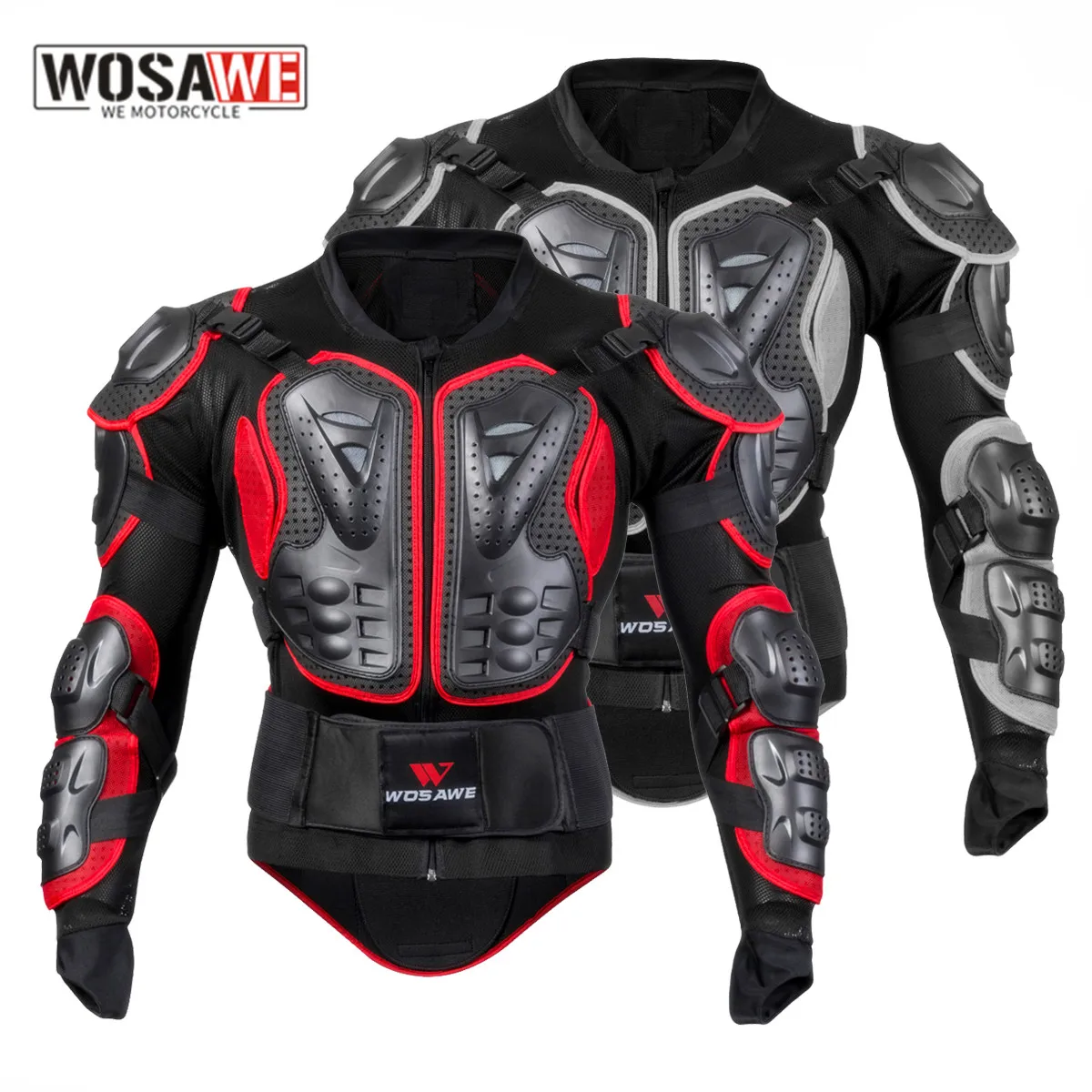 

WOSAWE Motorcycle Full Body Armor Chest Sports Racing MTB Bicycle Riding Back Chest Shoulder Body Armor Motocross Gear