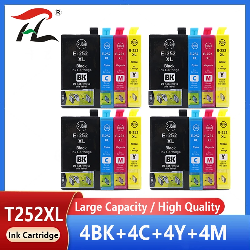 

Compatible ink cartridge T252XL 252XL Replace for Epson T252 T2521 WorkForce WF-7110 7210 3620 3640 7610 7620 7710 printers