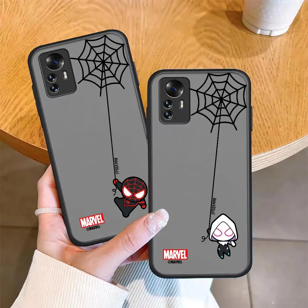 

Marvel Funny Spider Man Avengers Cartoon Case For Mi 12 Pro Case For Xiaomi Mi 12 11 11T 10 10S 9 8 6X 5X Ultra Lite Tpro Pro