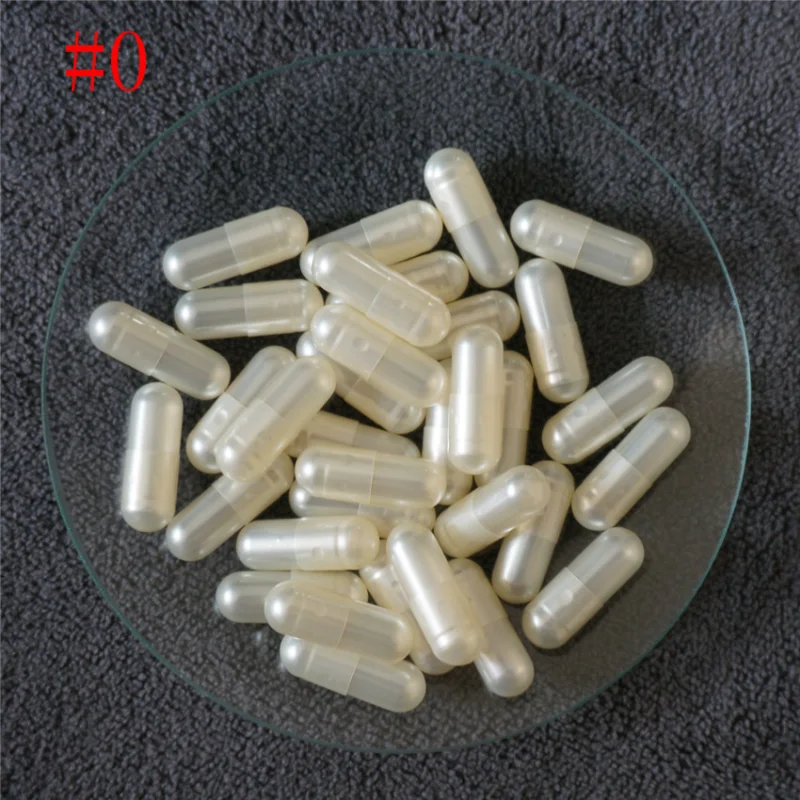 

10000pcs 0 Size Pearl White Hard Gelatin Capsules, DIY Empty Hollow Gelatin Capsules ,High Quality Joined or Separated Capsules