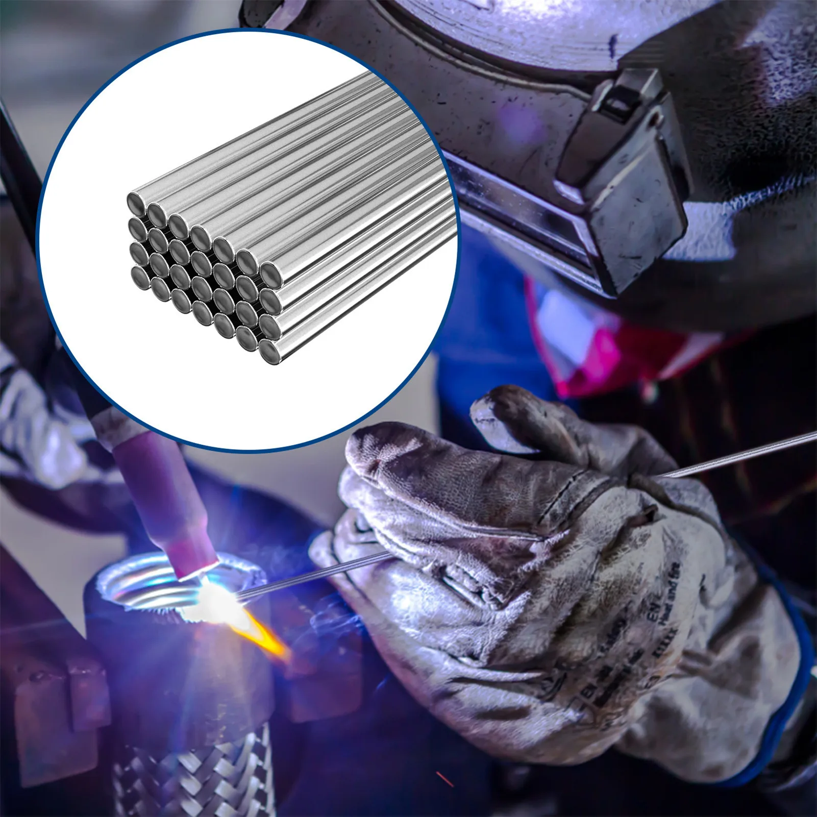 

Aluminum Welding Rods 30pcs / 50pcs Brazing Rods No Need Powder Low Temperature 1.6mm 2mm Weld Bar