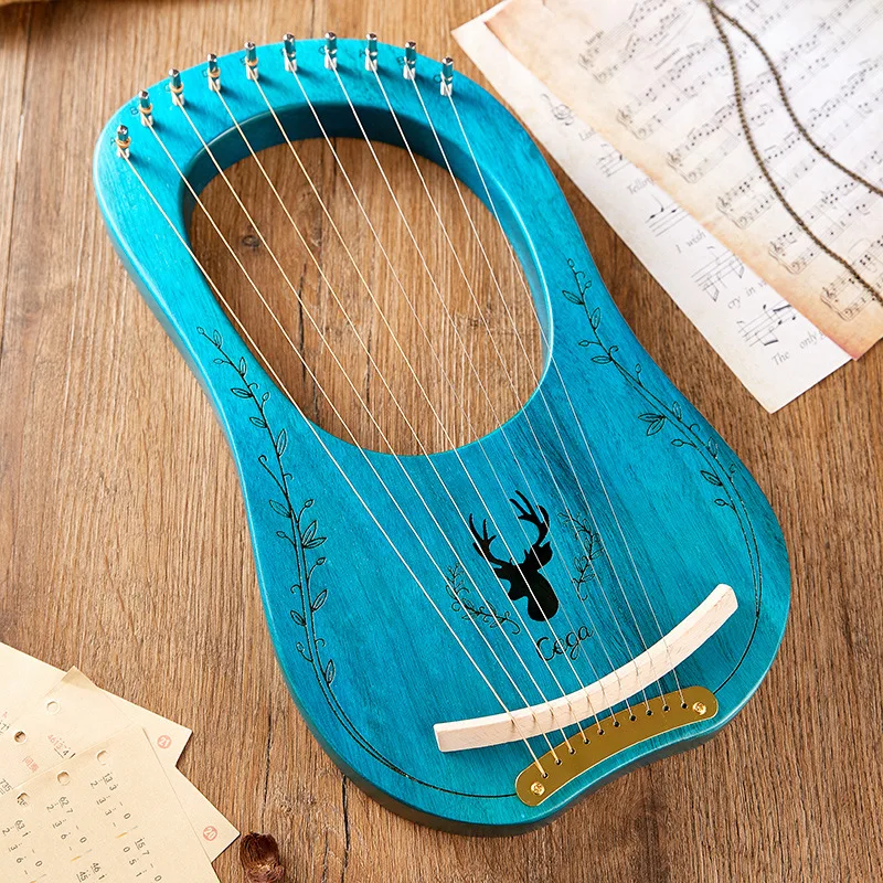 Chinese Miniature Harp Music Tool Wooden Professional Special Authentic Lyre Harp Musical Instruments Instrumon De Musique Gifts enlarge