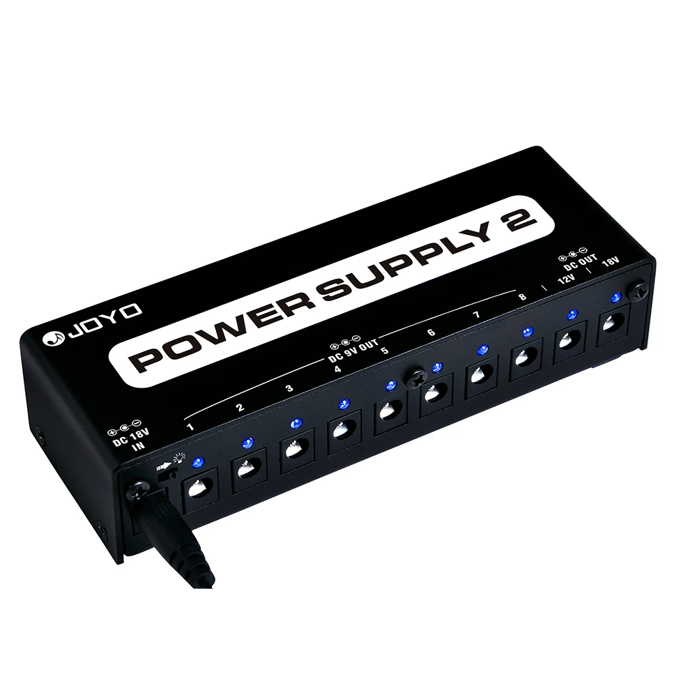 JOYO JP-02 Power Supply DC9V 12V 18V Guitar Effect Pedal Power Supply For Electric Guitar Bass Effect Pedal With Adapter