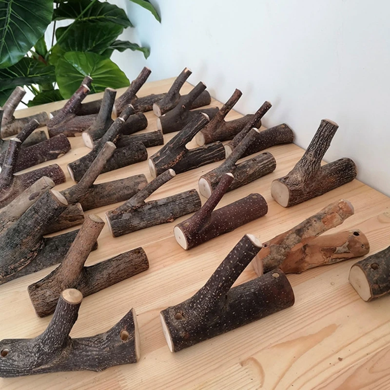 Винтажный деревянный искусственный крючок деревенские декоративные деревянные