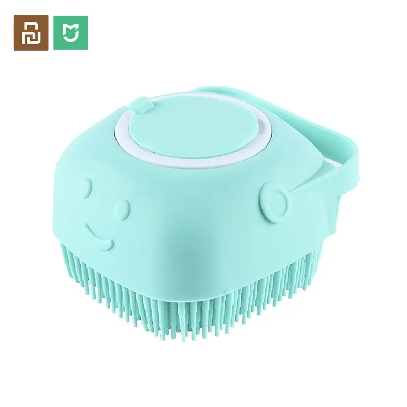 

Mijia Mi Bathroom Dog Bath Brush Massage Gloves Soft Safety Silicone Comb Shampoo Box Pet Accessories Cats Shower Grooming Tool