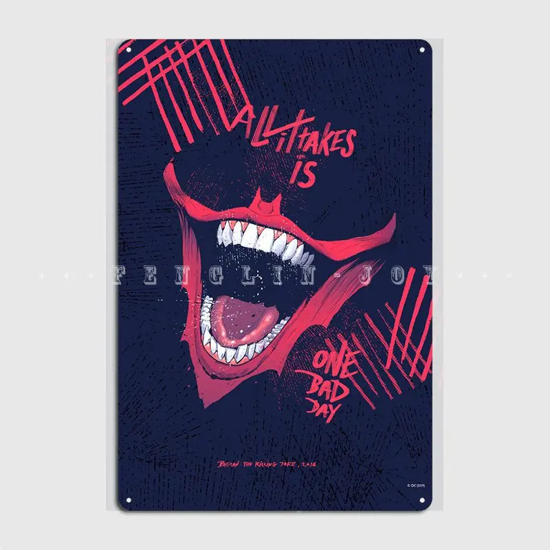 

Один плохой день, металлический знак, кинотеатр, кухня вечерние НКА, картина на заказ, Декор, жестяной знак, плакат