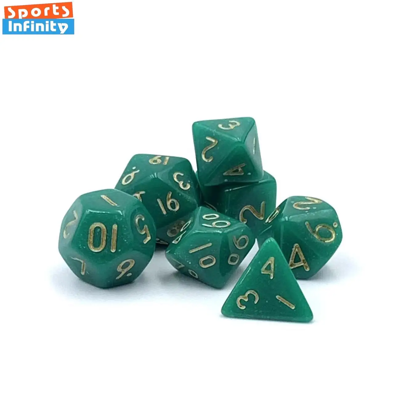 7 шт. 10 мм мини пластиковые игральные кости два цвета красивые прозрачные Набор