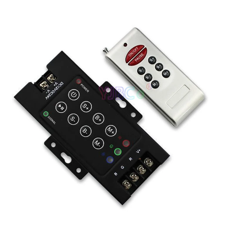 DC 12V 24V 360W RGB LED Strip Controller with 8 Keys wireless Remote Light tape Dimmer Switch For RGB SMD 5050 2835 3528 LED Bar