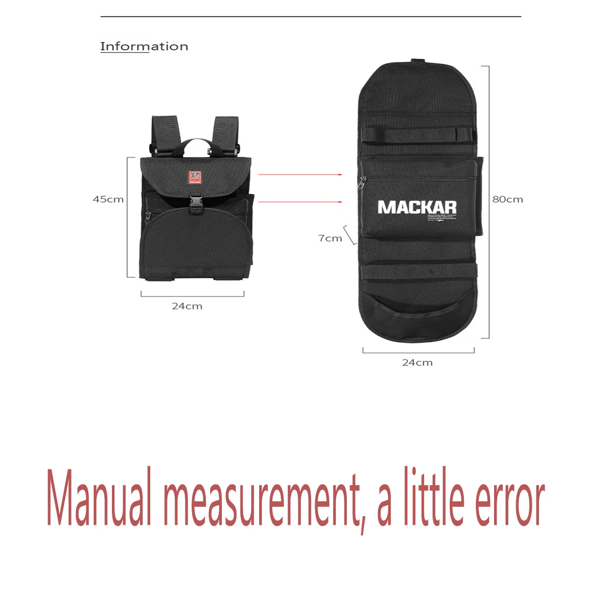 Fashion skateboard backpack two types of backpacks are more lightweight and suitable for double rockers to brush the street